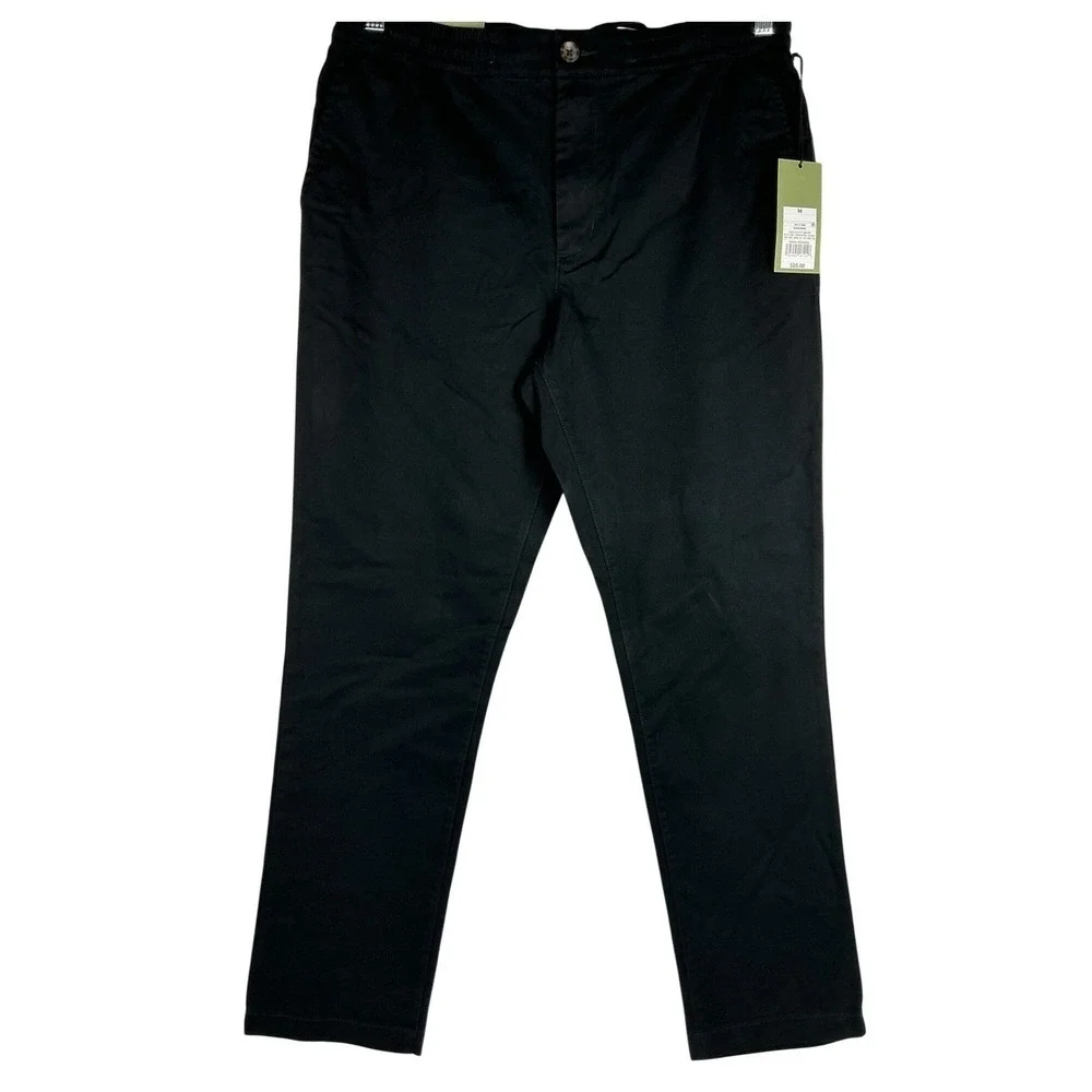 Goodfellow & Co‎ Men's Black Drawstring Chino Pants Medium Stretch Casual NWT